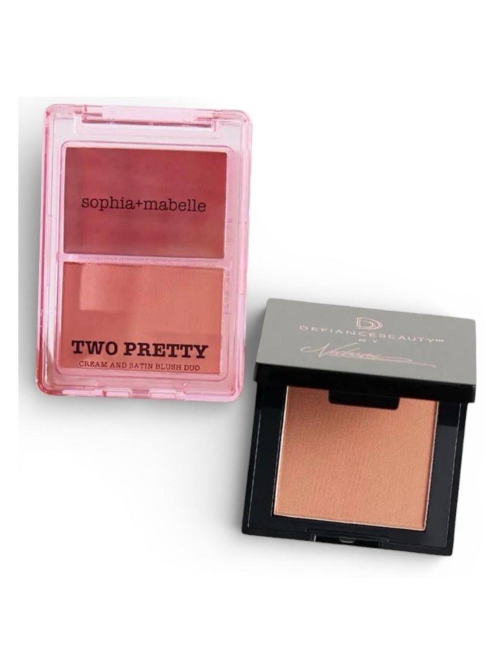 Blush/Bronzer Bundle Sophia+Mabelle Two Pretty Blush Duo/Defiance Beauty Bronzer